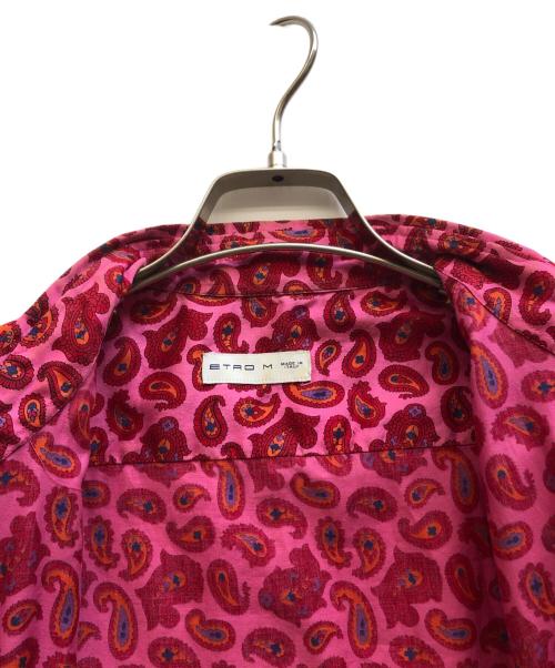 ETRO（エトロ）ETRO (エトロ) ペイズリー柄シャツ レッド サイズ:Mの古着・服飾アイテム