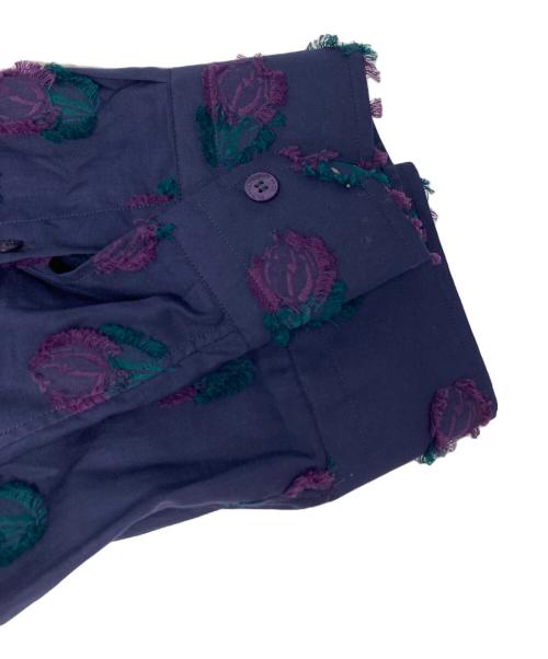 ETRO（エトロ）ETRO (エトロ) 総柄シャツ パープル サイズ:40の古着・服飾アイテム