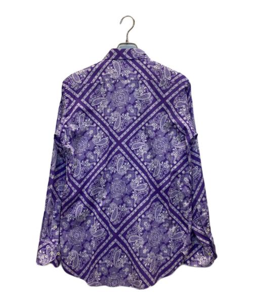 ETRO（エトロ）ETRO (エトロ) ペイズリー柄シャツ パープル サイズ:Mの古着・服飾アイテム