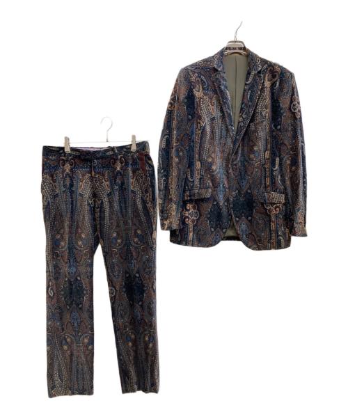 ETRO（エトロ）ETRO (エトロ) ベロアセットアップ マルチカラー サイズ:50の古着・服飾アイテム