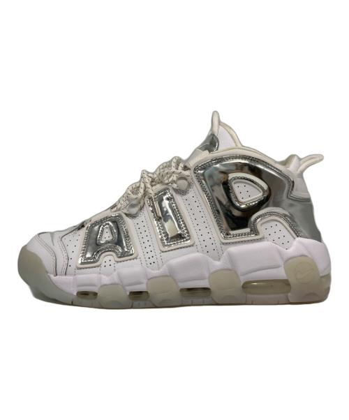 NIKE（ナイキ）NIKE (ナイキ) NIKE Women's AIR MORE UPTEMPO CHROME WHITE/SILVER ホワイト サイズ:28cm 未使用品の古着・服飾アイテム