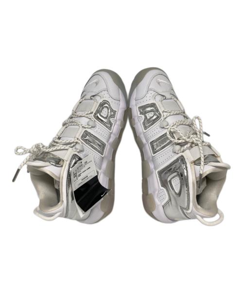 NIKE（ナイキ）NIKE (ナイキ) NIKE Women's AIR MORE UPTEMPO CHROME WHITE/SILVER ホワイト サイズ:28cm 未使用品の古着・服飾アイテム