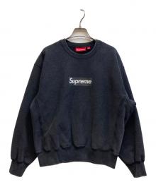 SUPREME（シュプリーム）の古着「ウォッシュドボックスロゴクルーネックスウェット」｜ブラック