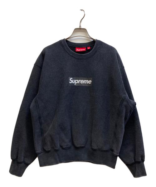 SUPREME（シュプリーム）SUPREME (シュプリーム) ウォッシュドボックスロゴクルーネックスウェット ブラック サイズ:SMALLの古着・服飾アイテム