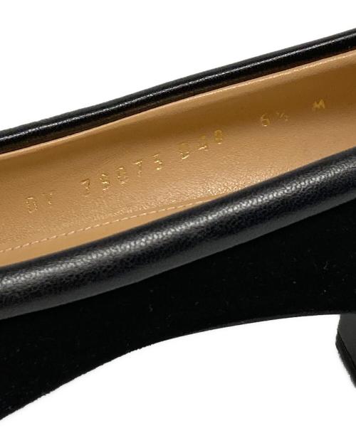 Salvatore Ferragamo（サルヴァトーレ フェラガモ）Salvatore Ferragamo (サルヴァトーレ フェラガモ) MY SQUARE パンプス ブラック サイズ:6 1/2の古着・服飾アイテム