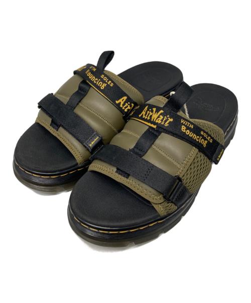 Dr.Martens（ドクターマーチン）Dr.Martens (ドクターマーチン) AYCE スライドサンダル カーキ×ブラック サイズ:UK9の古着・服飾アイテム