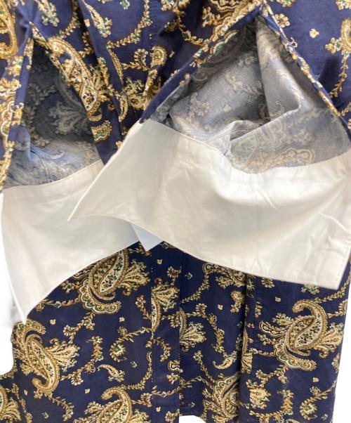 Curensology（カレンソロジー）Curensology (カレンソロジー) ペイズリープリントシャツ ネイビー サイズ:Fの古着・服飾アイテム