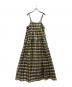 Curensology（カレンソロジー）の古着「シャイニーチェックボーダーンピース」｜ブラック