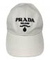 PRADA (プラダ) ドリルベースボールキャップ ホワイト サイズ:Ｌ：40000円