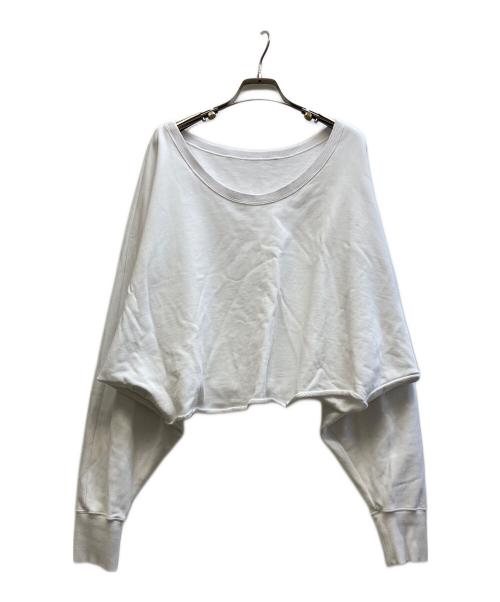 &RC（アンドアールシー）&RC (アールシー) フレンチテリーショートプルオーバー ホワイト サイズ:Fの古着・服飾アイテム