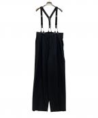 Curensologyカレンソロジー）の古着「サスペンダー付パンツ」｜ブラック