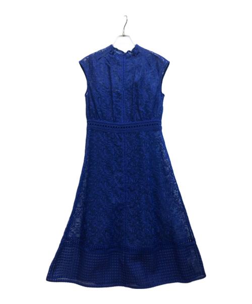 FRAY ID（フレイ アイディー）FRAY ID (フレイ アイディー) オーガンジーレースワンピース ブルー サイズ:1の古着・服飾アイテム