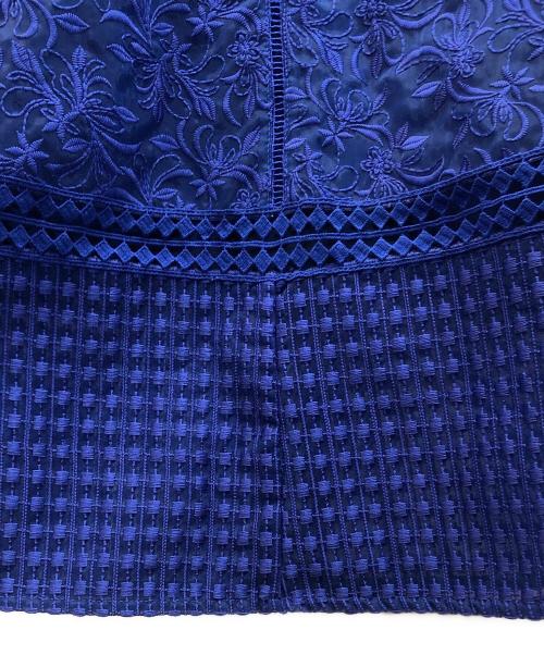 FRAY ID（フレイ アイディー）FRAY ID (フレイ アイディー) オーガンジーレースワンピース ブルー サイズ:1の古着・服飾アイテム