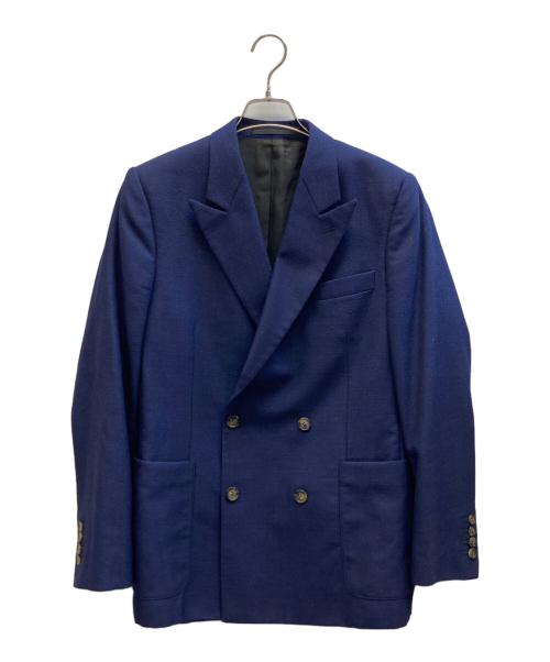 AMI Alexandre Mattiussi（アミアレクサンドルマテュッシ）AMI Alexandre Mattiussi (アミアレクサンドルマテュッシ) ウールダブルジャケット ネイビー サイズ:48の古着・服飾アイテム