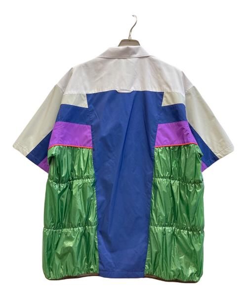 KOLOR（カラー）KOLOR (カラー) ナイロンシャーリング ドッキングシャツ マルチカラー サイズ:3 未使用品の古着・服飾アイテム