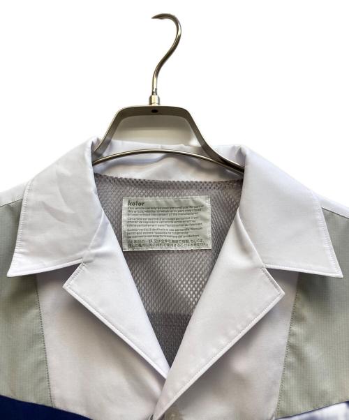 KOLOR（カラー）KOLOR (カラー) ナイロンシャーリング ドッキングシャツ マルチカラー サイズ:3 未使用品の古着・服飾アイテム