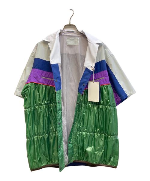 KOLOR（カラー）KOLOR (カラー) ナイロンシャーリング ドッキングシャツ マルチカラー サイズ:3 未使用品の古着・服飾アイテム