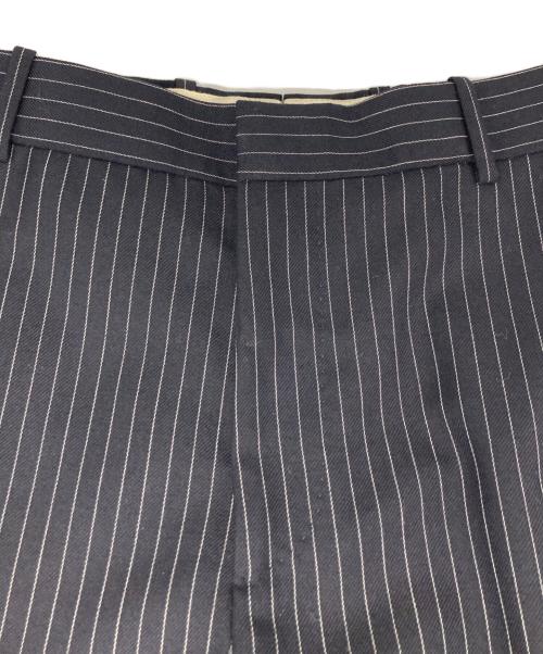 ALEXANDER McQUEEN（アレキサンダーマックイーン）ALEXANDER McQUEEN (アレキサンダーマックイーン) ストライプスラックス ネイビー サイズ:48の古着・服飾アイテム