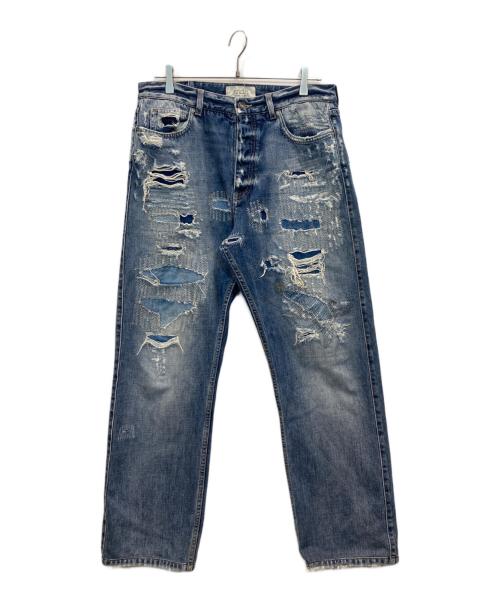 GIVENCHY（ジバンシィ）GIVENCHY (ジバンシィ) ダメージ加工デニムパンツ ブルー サイズ:30の古着・服飾アイテム