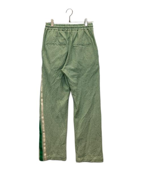 song for the mute（ソングフォーザミュート）Song for the Mute (ソングフォーザミュート) サイドラインニットパンツ グリーン サイズ:46の古着・服飾アイテム