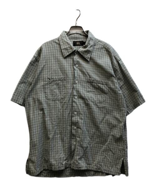RRL（ダブルアールエル）RRL (ダブルアールエル) 90's 半袖チェックシャツ グリーン サイズ:Ｌの古着・服飾アイテム