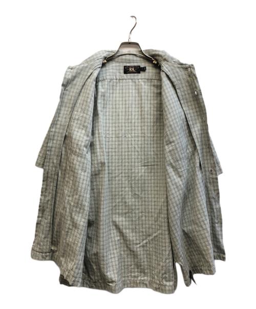 RRL（ダブルアールエル）RRL (ダブルアールエル) 90's 半袖チェックシャツ グリーン サイズ:Ｌの古着・服飾アイテム