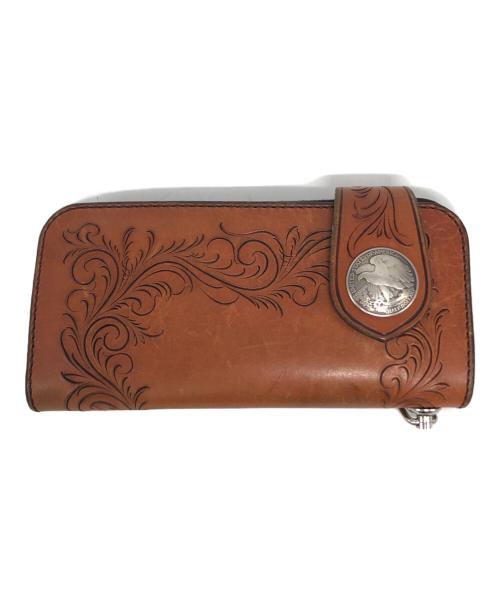 KC's LEATHER CRAFT（ケーシーズ）KC's LEATHER CRAFT (ケーシーズ) レザーウォレット ブラウンの古着・服飾アイテム