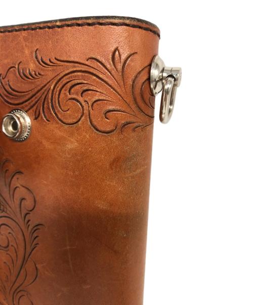 KC's LEATHER CRAFT（ケーシーズ）KC's LEATHER CRAFT (ケーシーズ) レザーウォレット ブラウンの古着・服飾アイテム