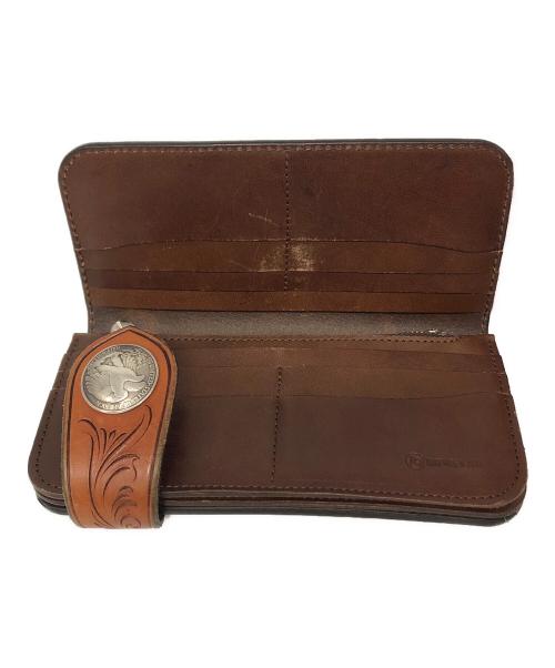 KC's LEATHER CRAFT（ケーシーズ）KC's LEATHER CRAFT (ケーシーズ) レザーウォレット ブラウンの古着・服飾アイテム