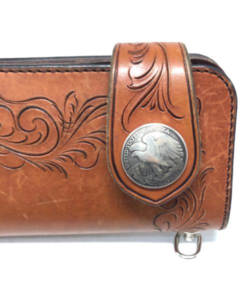 KC's LEATHER CRAFT（ケーシーズ）KC's LEATHER CRAFT (ケーシーズ) レザーウォレット ブラウンの古着・服飾アイテム