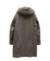 HERNO (ヘルノ) ホワイトフォックスウールジップコート グレー サイズ:44：25000円