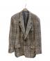 Christian Dior MONSIEUR（クリスチャンディオールムッシュ）の古着「ウールチェックテーラードジャケット」｜グレー