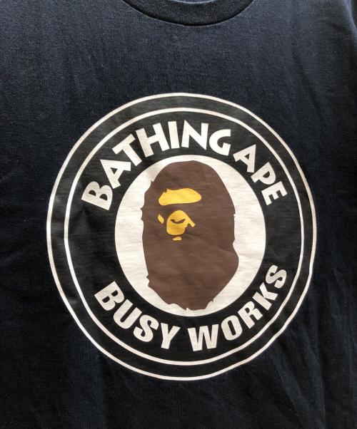 A BATHING APE（ア ベイシング エイプ）A BATHING APE (ア ベイシング エイプ) エイププリントTシャツ ブラック サイズ:Lの古着・服飾アイテム