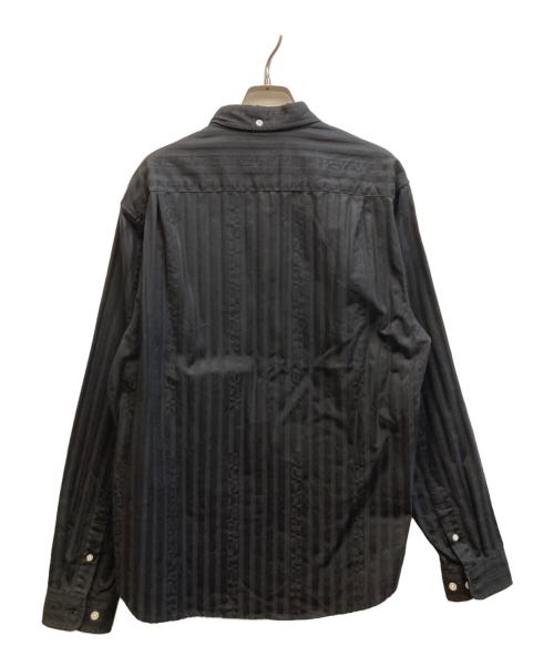 SUPREME（シュプリーム）Supreme (シュプリーム) Jacquard Stripe Twill Shirt ブラック サイズ:Ⅿの古着・服飾アイテム