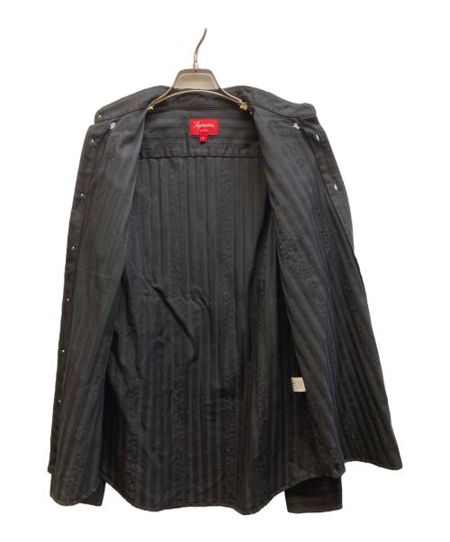 SUPREME（シュプリーム）Supreme (シュプリーム) Jacquard Stripe Twill Shirt ブラック サイズ:Ⅿの古着・服飾アイテム