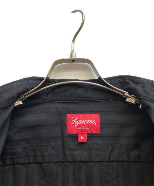 SUPREME（シュプリーム）Supreme (シュプリーム) Jacquard Stripe Twill Shirt ブラック サイズ:Ⅿの古着・服飾アイテム
