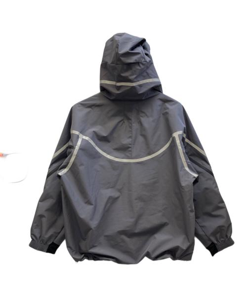 adidas（アディダス）adidas (アディダス) ナイロンジャケット グレー サイズ:2XLの古着・服飾アイテム