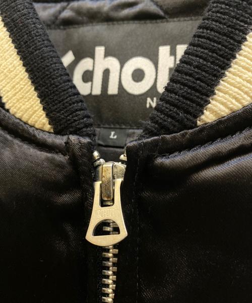 Schott（ショット）Schott (ショット) ANGEL SATIN SKA JACKET ブラック サイズ:Lの古着・服飾アイテム