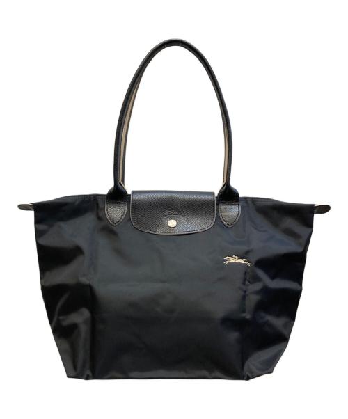LONGCHAMP（ロンシャン）LONGCHAMP (ロンシャン) ル プリアージュ クラフトートバッグ ブラックの古着・服飾アイテム