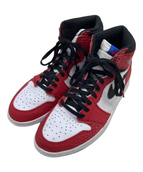 NIKE（ナイキ）NIKE (ナイキ) SPIDERMAN (スパイダーマン) AIR JORDAN 1 RETRO HIGH OG SPIDER-MAN ORIGIN STORY ホワイト×レッド サイズ:29cmの古着・服飾アイテム