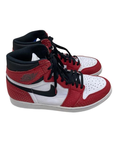 NIKE（ナイキ）NIKE (ナイキ) SPIDERMAN (スパイダーマン) AIR JORDAN 1 RETRO HIGH OG SPIDER-MAN ORIGIN STORY ホワイト×レッド サイズ:29cmの古着・服飾アイテム