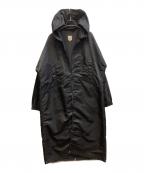 SCYEサイ）の古着「ナイロン高密度ツイル アジャスタブルレングスパーカ」｜ブラック
