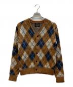 Needlesニードルズ）の古着「モヘア混アーガイル柄カーディガン」｜ブラウン