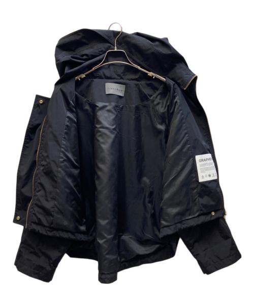 LIBERADD（リベラド）LIBERADD (リベラド) フーデッドナイロンジャケット ブラック サイズ:Freeの古着・服飾アイテム