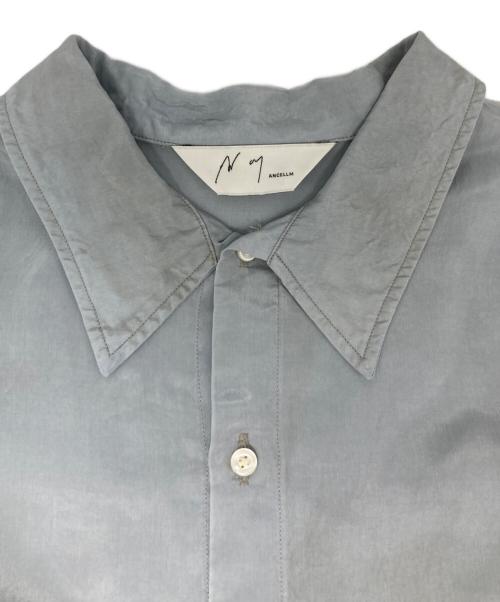 ANCELLM（アンセルム）ANCELLM (アンセルム) AGING EMBROIDERY SHIRT ブルー サイズ:2の古着・服飾アイテム