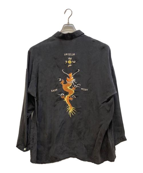 ANCELLM（アンセルム）ANCELLM (アンセルム) AGING EMBROIDERY SHIRT ブラック サイズ:2の古着・服飾アイテム