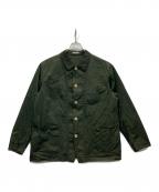 AURALEEオーラリー）の古着「HARD DYED NYLON BLOUZON」｜グリーン