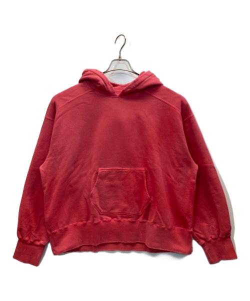 ANCELLM（アンセルム）ANCELLM (アンセルム) DYED DAMAGE HOODIE ピンク サイズ:2の古着・服飾アイテム