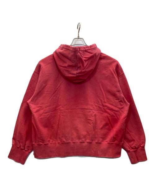 ANCELLM（アンセルム）ANCELLM (アンセルム) DYED DAMAGE HOODIE ピンク サイズ:2の古着・服飾アイテム