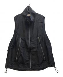 barbell object（バーベルオブジェクト）の古着「UNEVEN VEST」｜ブラック